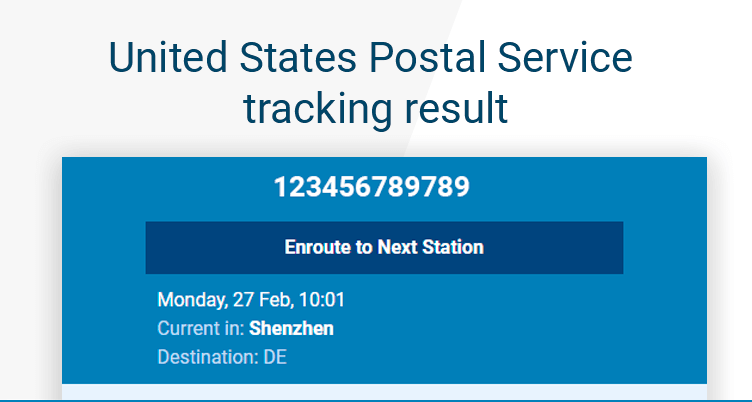 united states post office tracking number
